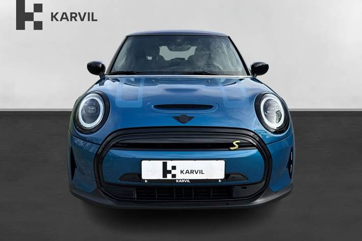 Blå Mini Cooper SE fra 2022