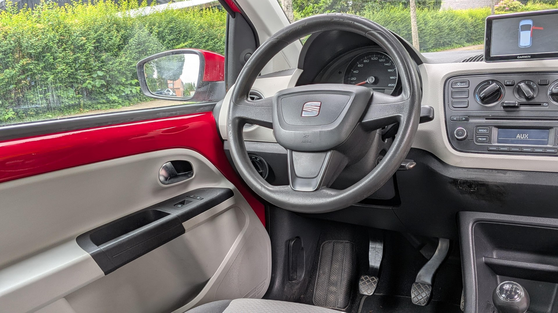 Rød Seat Mii fra 2013