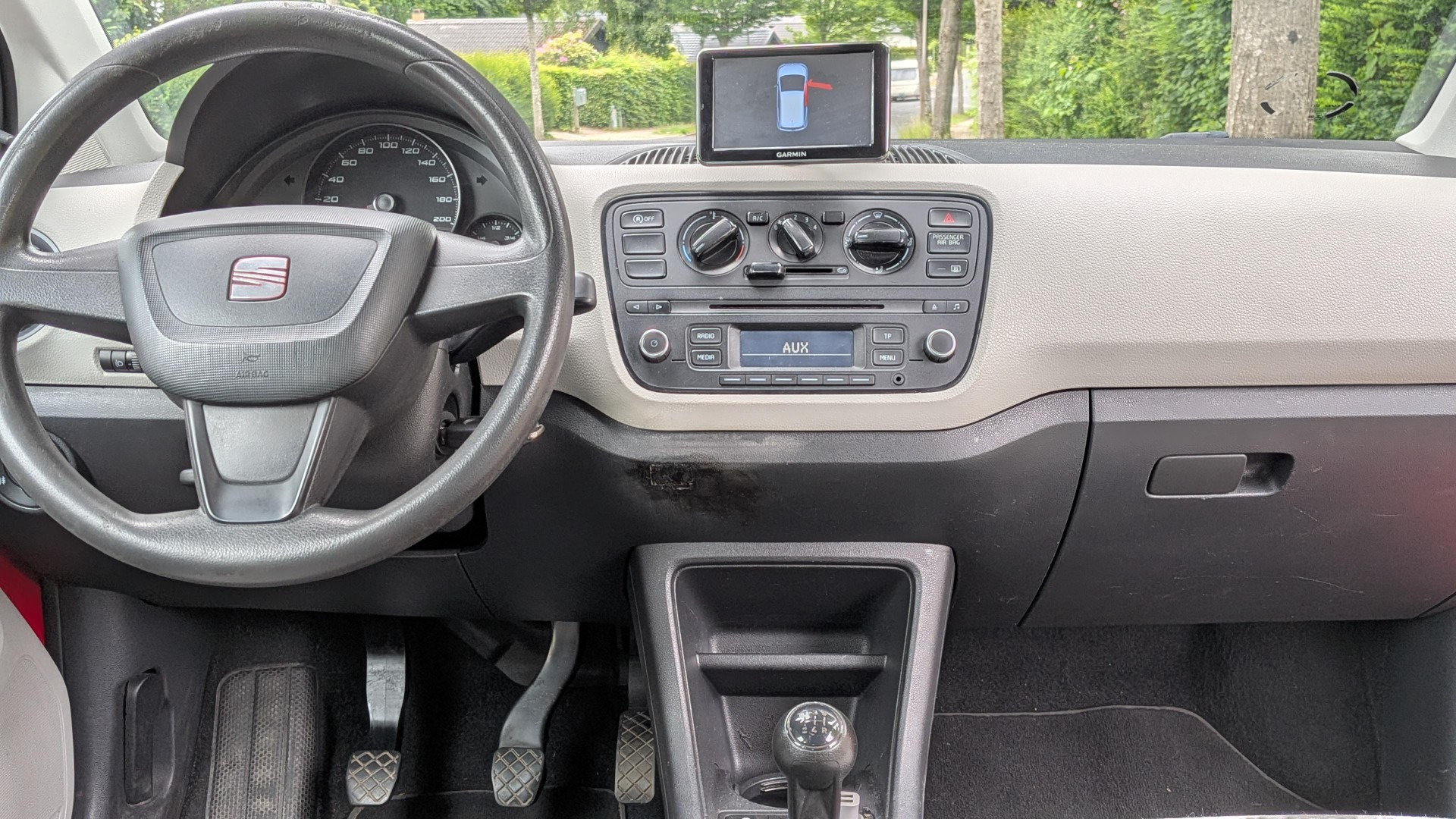 Rød Seat Mii fra 2013