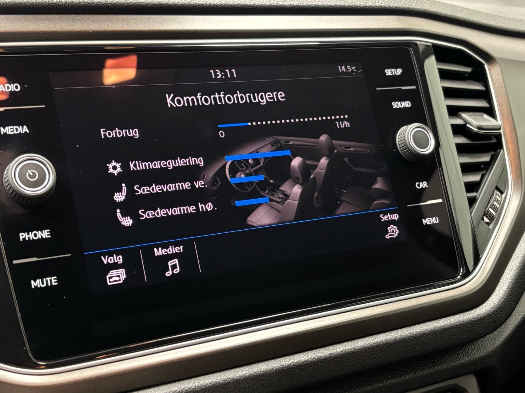 Blå VW T-Roc fra 2018