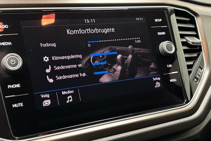Blå VW T-Roc fra 2018