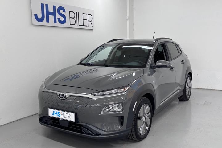 Grå Hyundai Kona fra 2019 set udefra