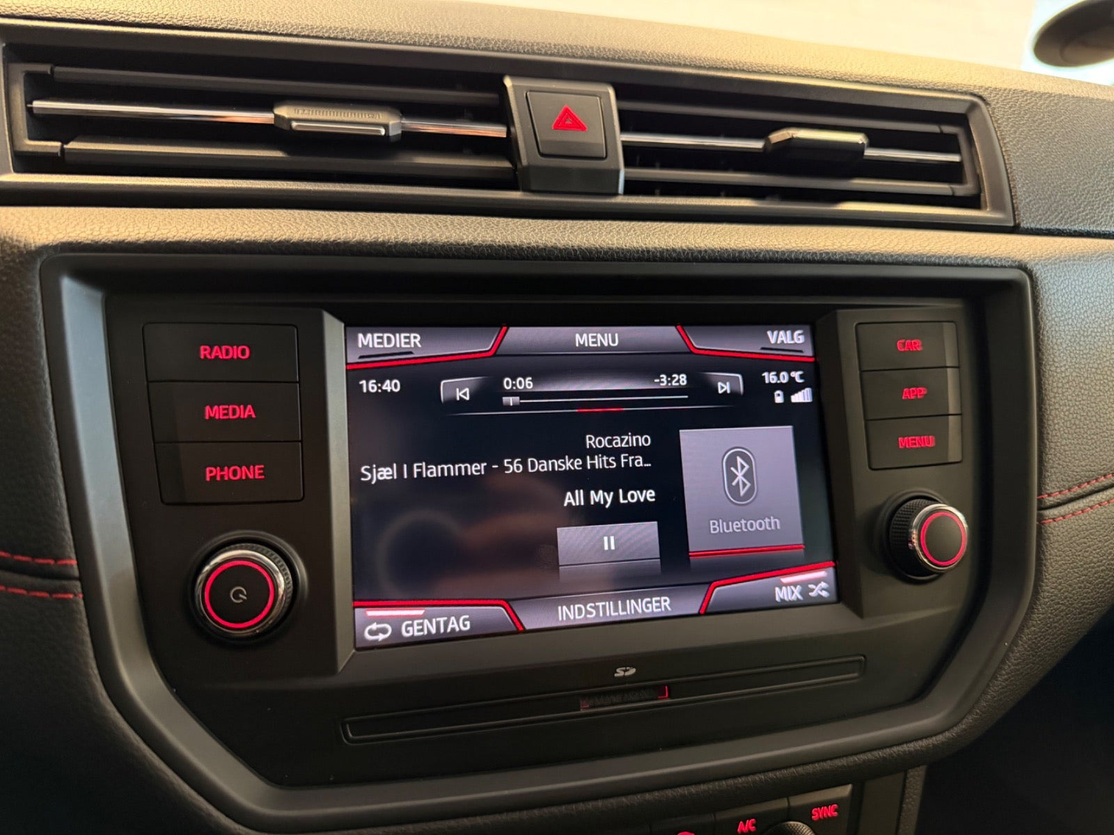 Rød Seat Ibiza fra 2019