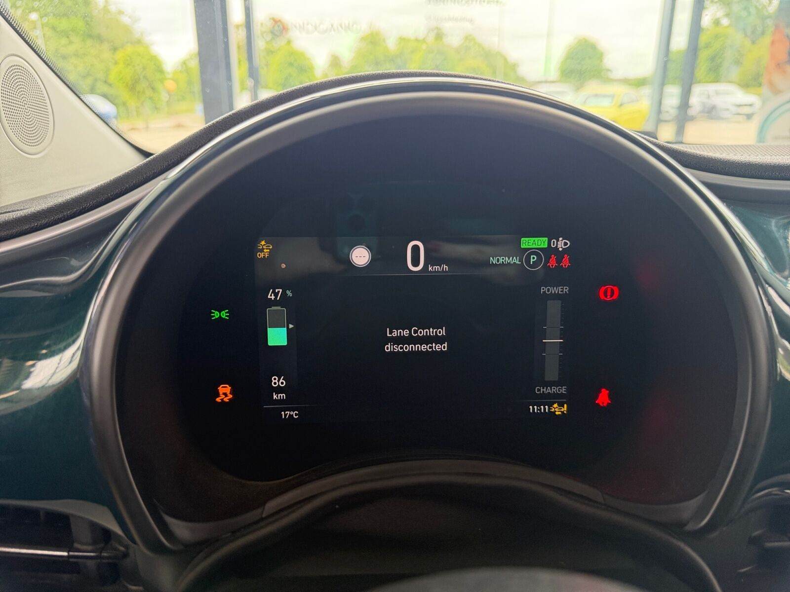 Blå Fiat 500e fra 2022