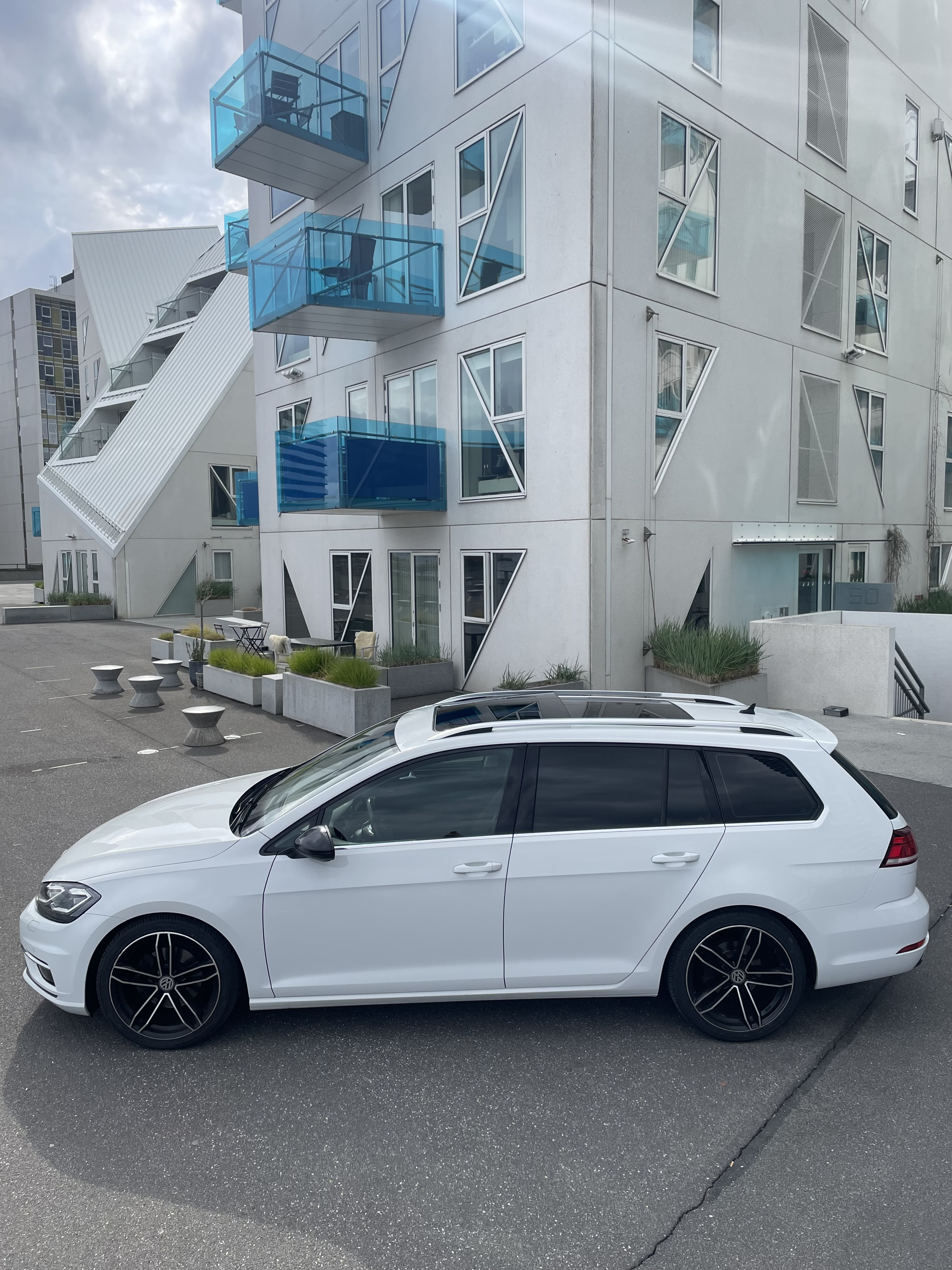 Hvid VW Golf fra 2017