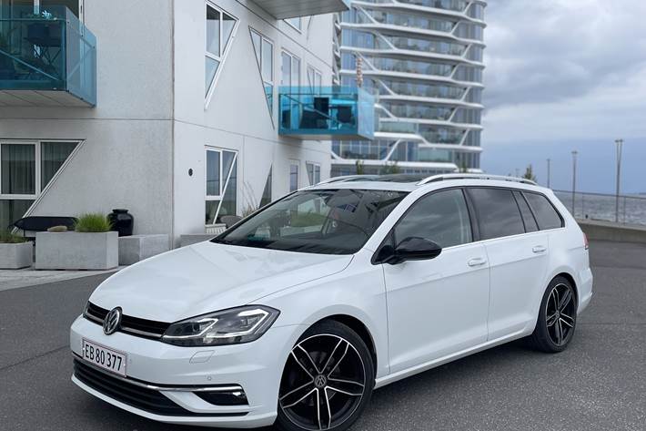 Hvid VW Golf fra 2017