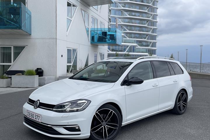 Hvid VW Golf fra 2017