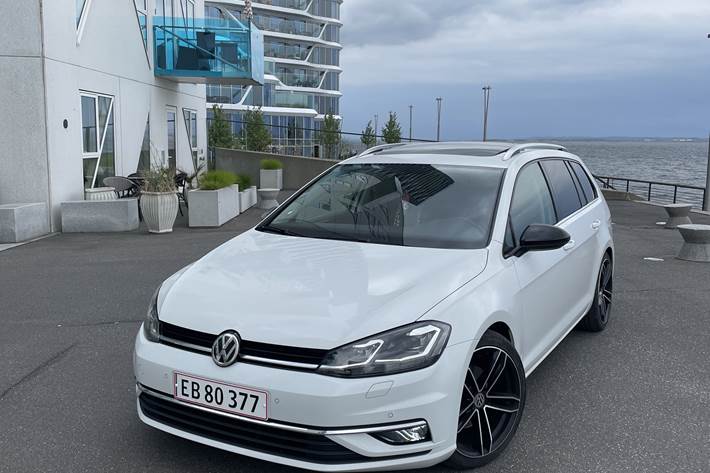 Hvid VW Golf fra 2017