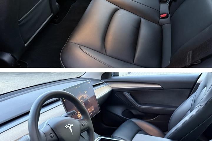 Sort Tesla Model 3 fra 2023