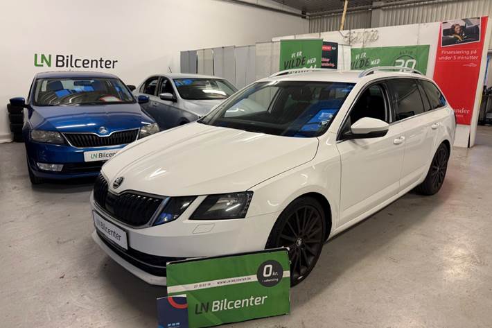 Hvid Skoda Octavia fra 2018