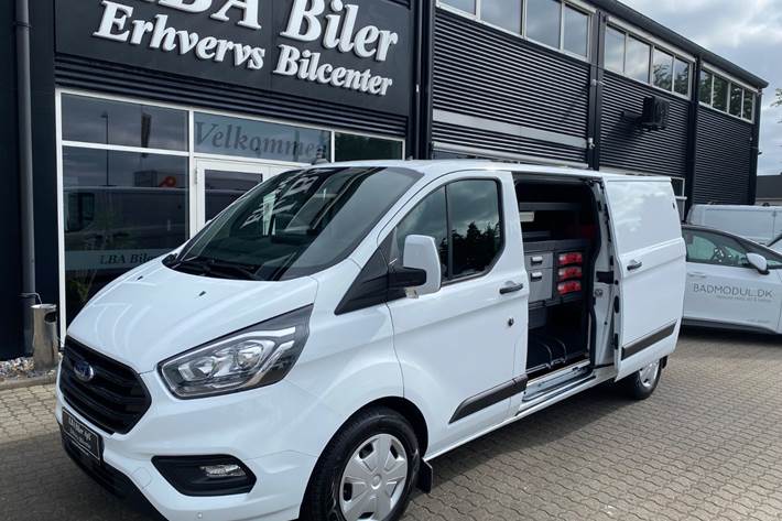 Hvid Ford Transit Custom 300 L2 fra 2023