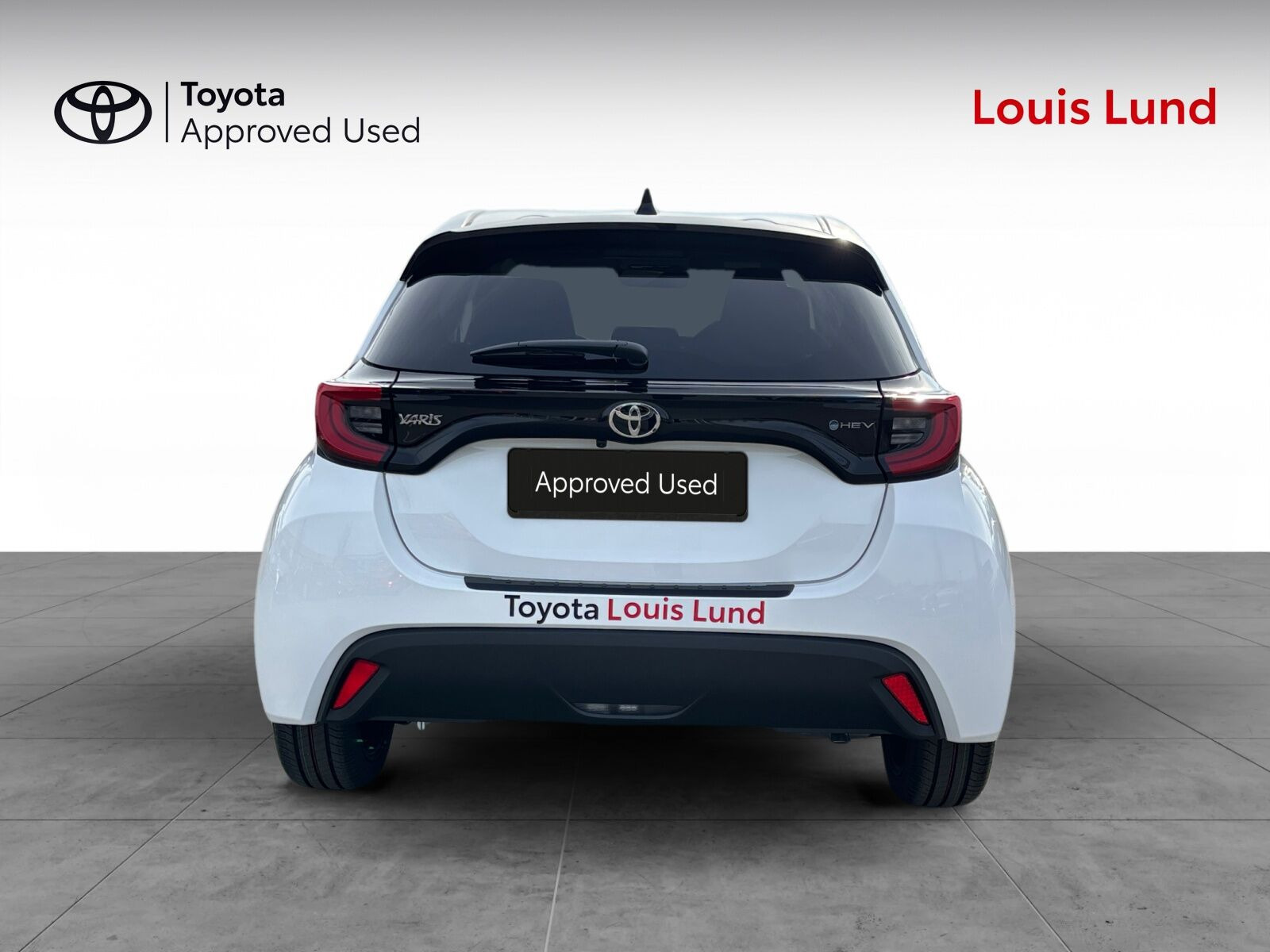 Hvid Toyota Yaris fra 2026