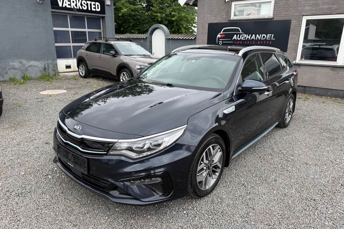Blå Kia Optima fra 2019