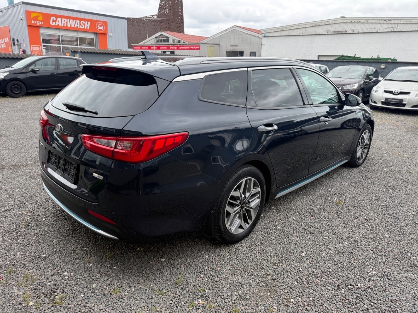 Blå Kia Optima fra 2019
