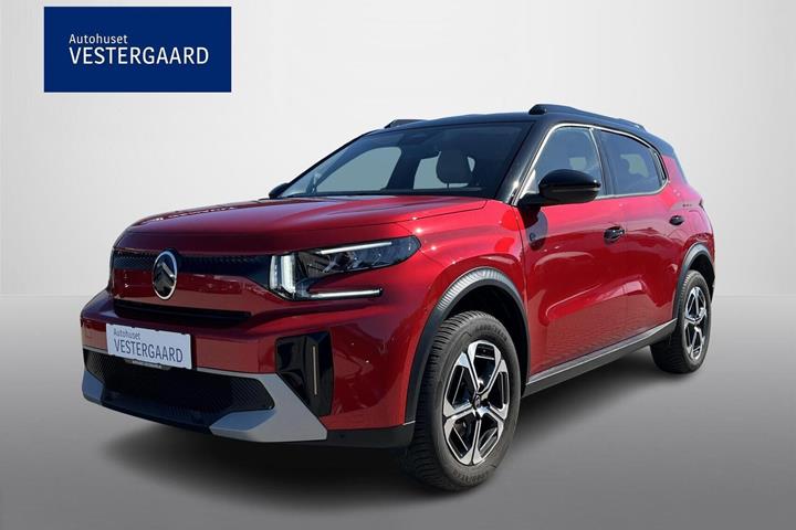 Rød Citroën e-C3 Aircross fra 2025 set udefra