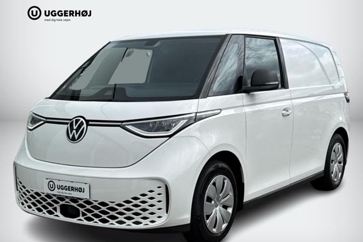 Hvid VW ID.Buzz fra 2024 set udefra