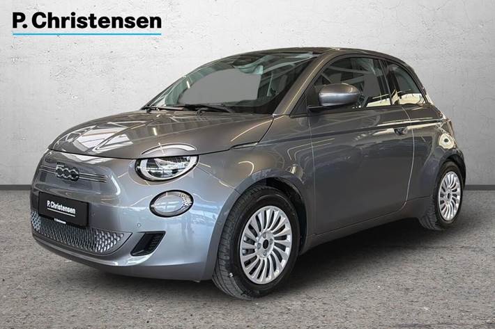 Grå Fiat 500e fra 2023