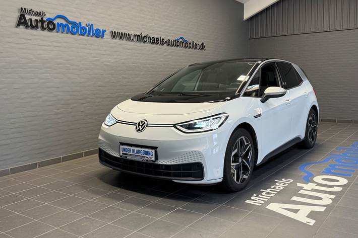 Hvid VW ID.3 fra 2021