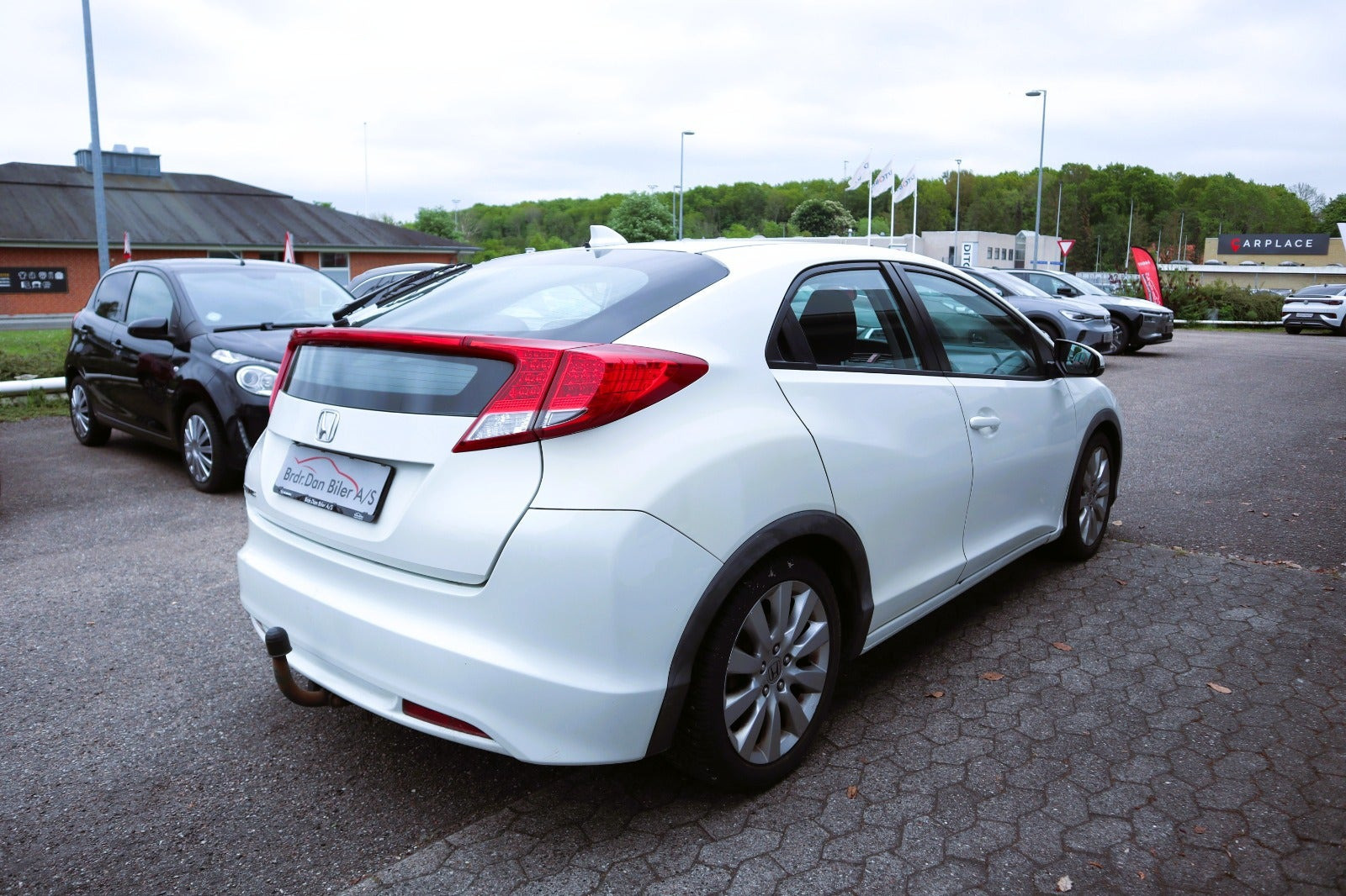 Hvid Honda Civic fra 2012