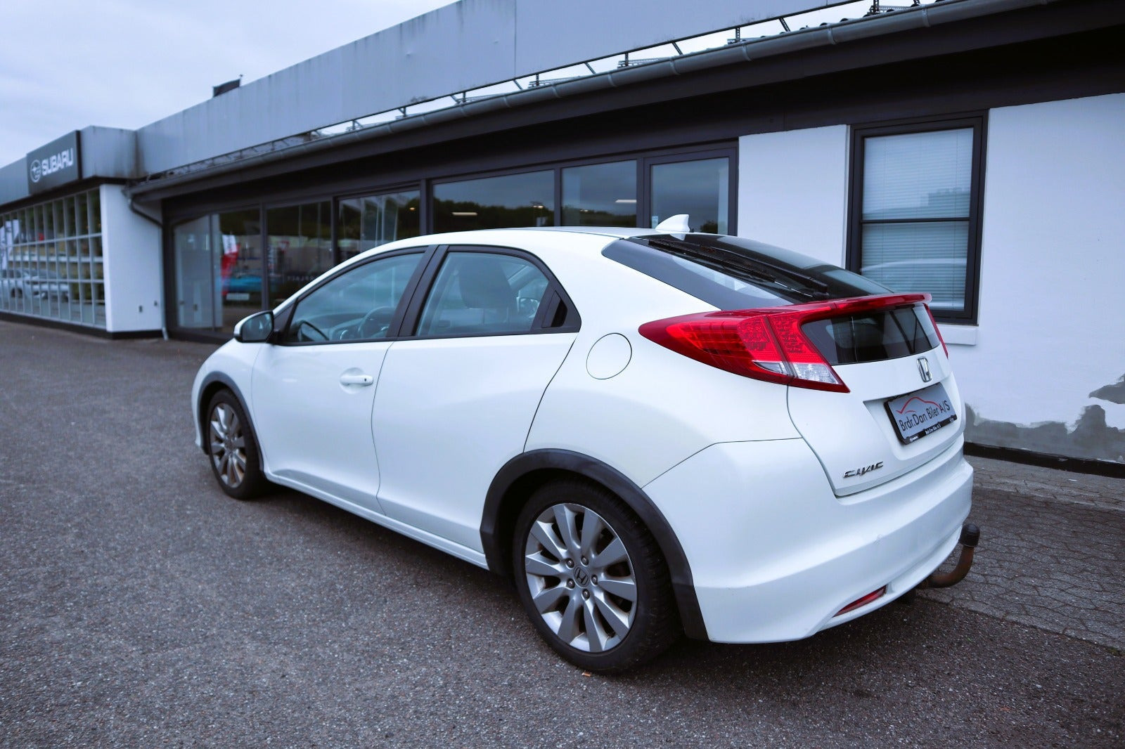 Hvid Honda Civic fra 2012