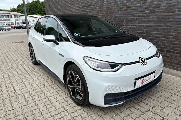 Hvid VW ID.3 fra 2020 set udefra
