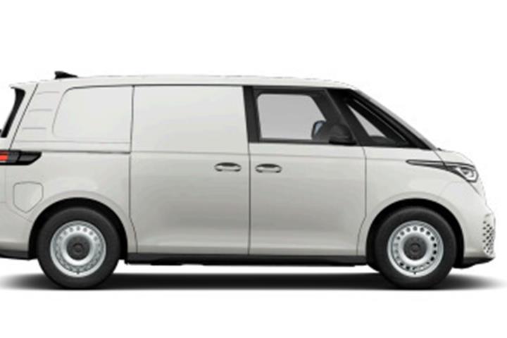 Hvid VW ID.Buzz Cargo fra 2026