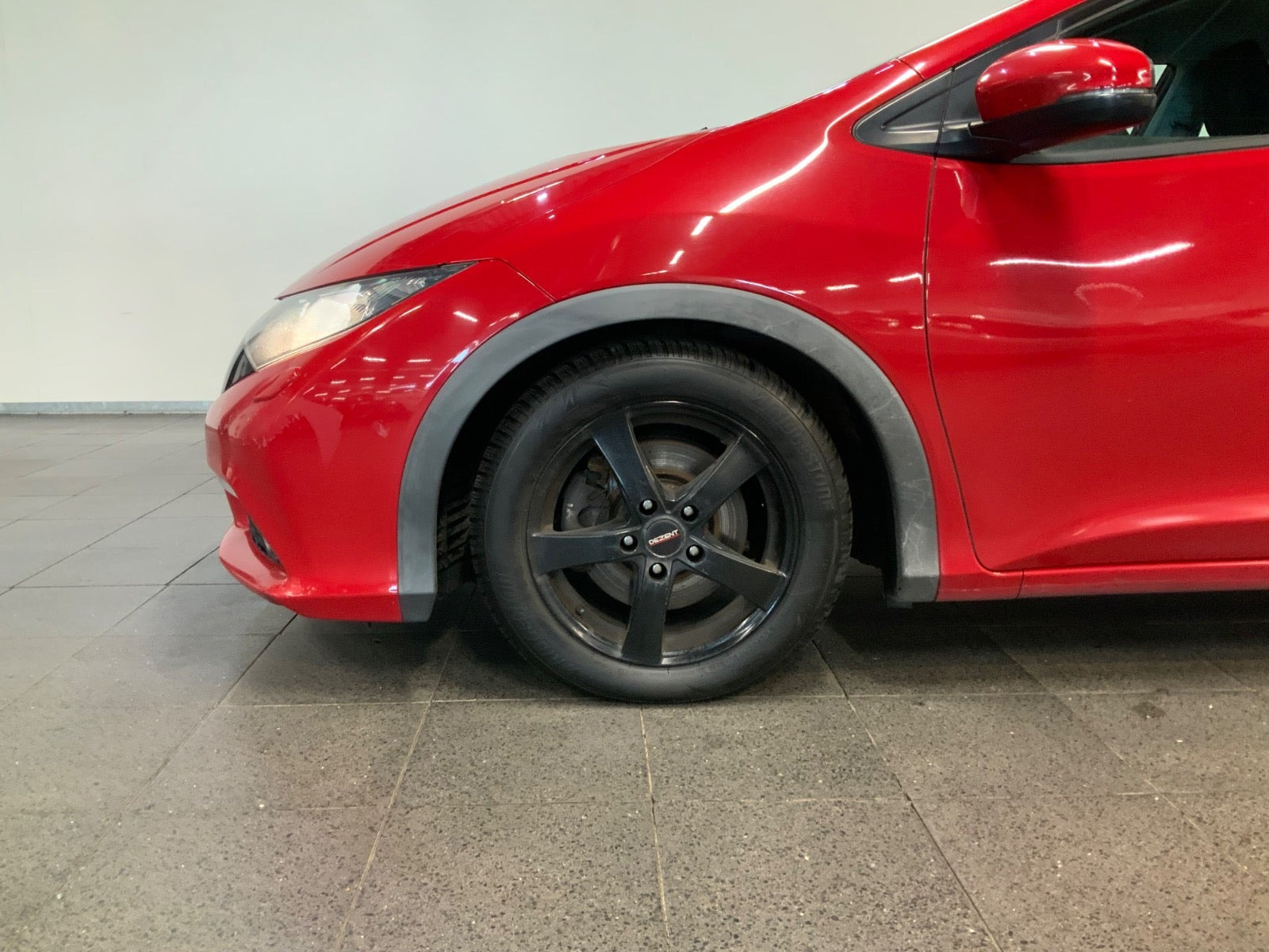 Rød Honda Civic fra 2012