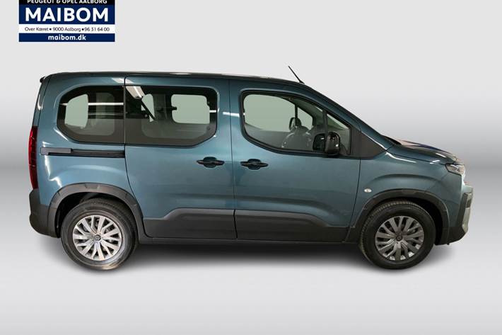Blå Peugeot e-Rifter fra 2025