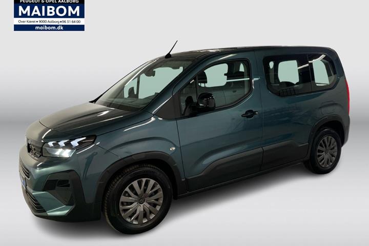 Blå Peugeot e-Rifter fra 2025