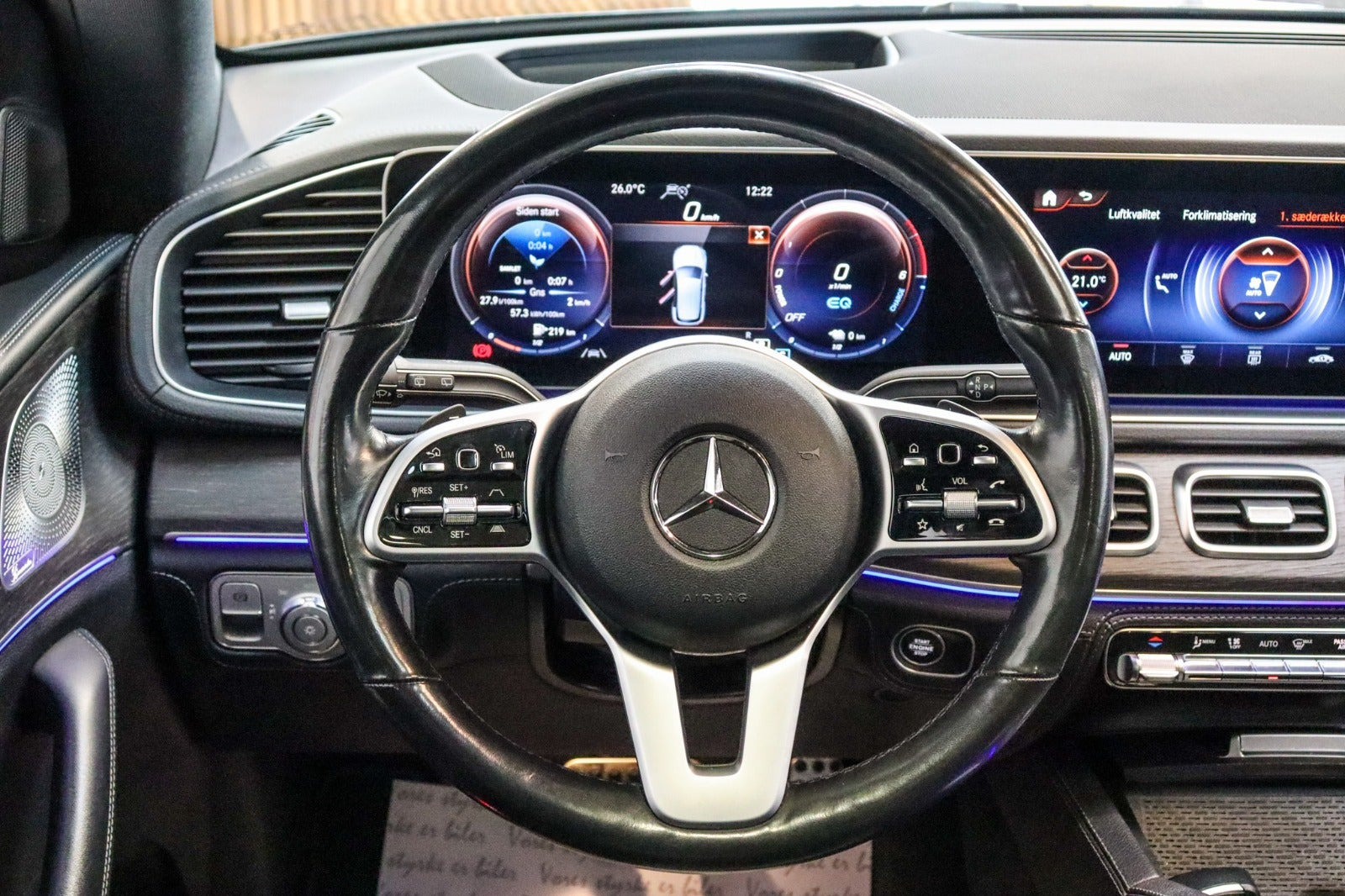 Sort Mercedes GLE350 de fra 2021
