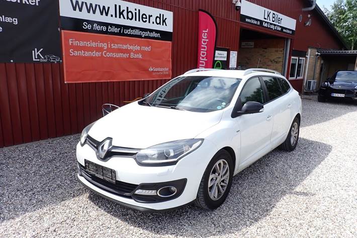 Hvid Renault Megane III fra 2014