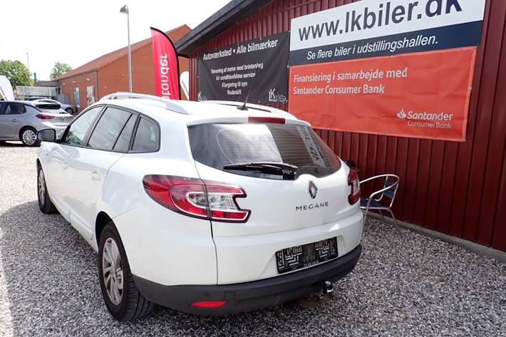 Hvid Renault Megane III fra 2014