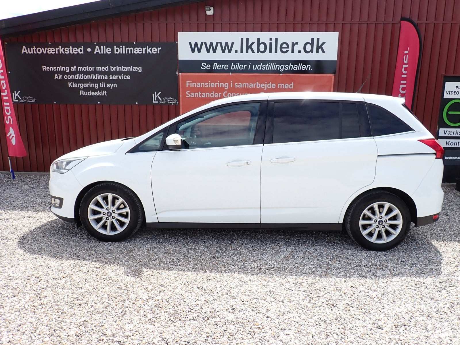 Hvid Ford Grand C-Max fra 2015