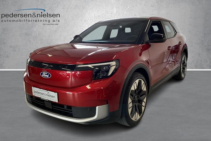 Rød Ford Explorer fra 2024 set udefra