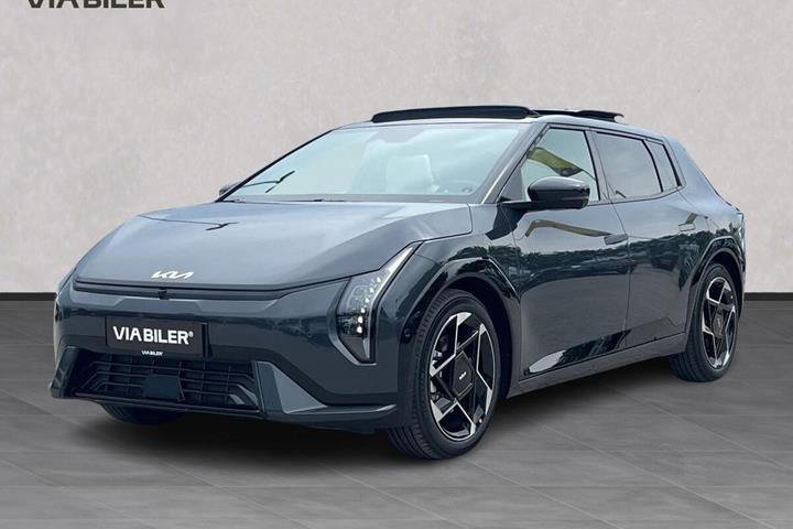 Grå Kia EV4 fra 2026 set udefra