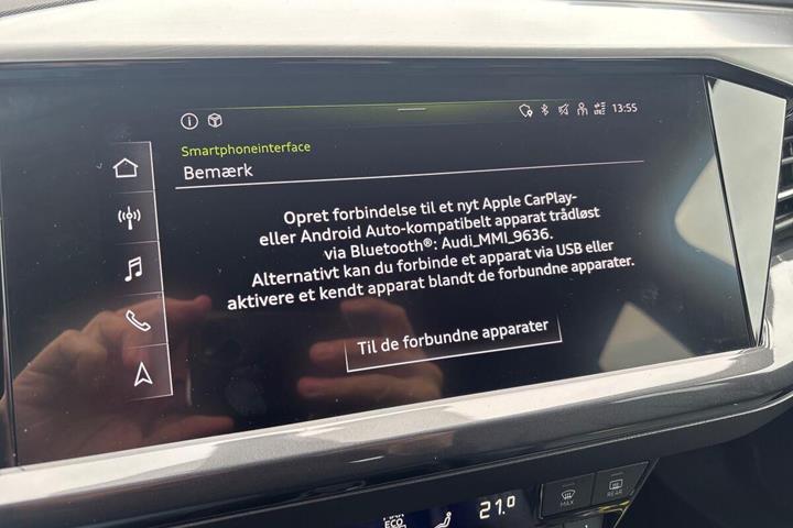 Grå Audi Q4 fra 2021