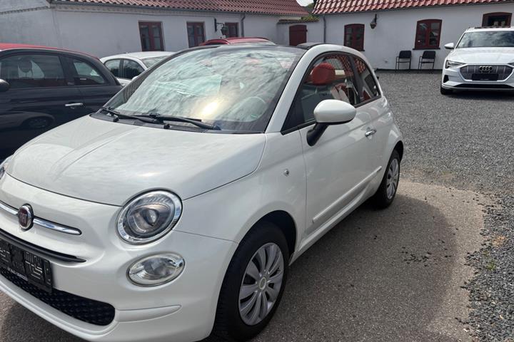 Hvid Fiat 500C fra 2016