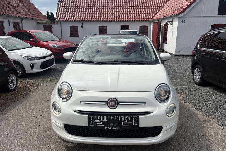 Hvid Fiat 500C fra 2016