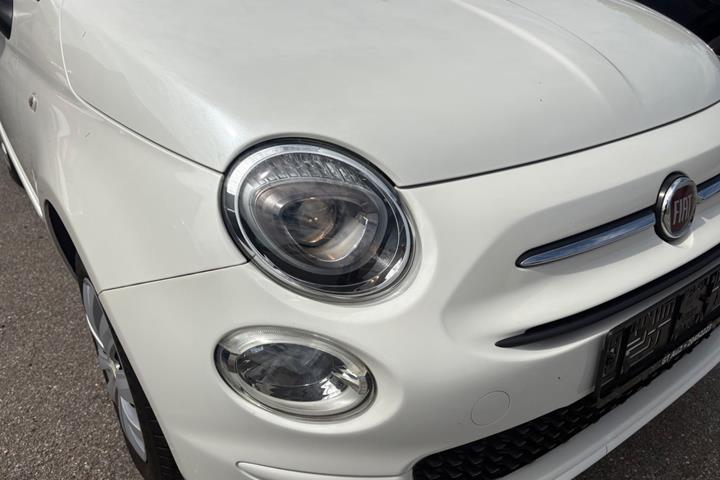 Hvid Fiat 500C fra 2016