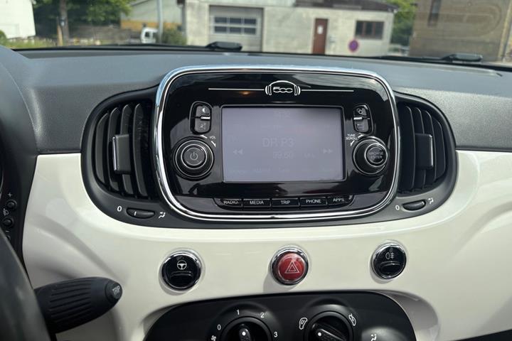 Hvid Fiat 500C fra 2016