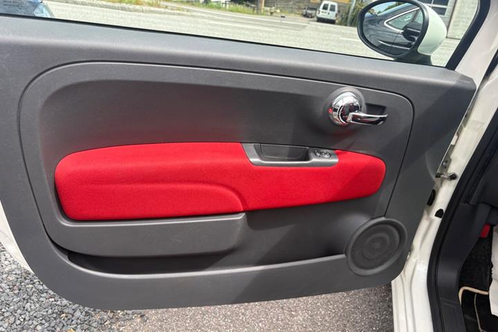 Hvid Fiat 500C fra 2016