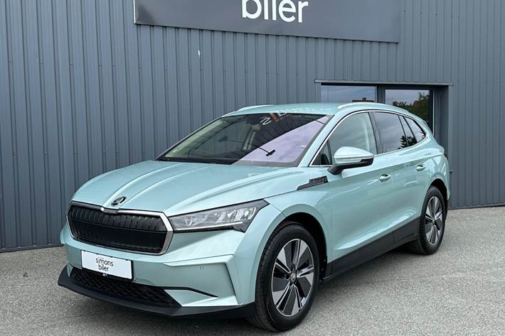 Grøn Skoda Enyaq fra 2023