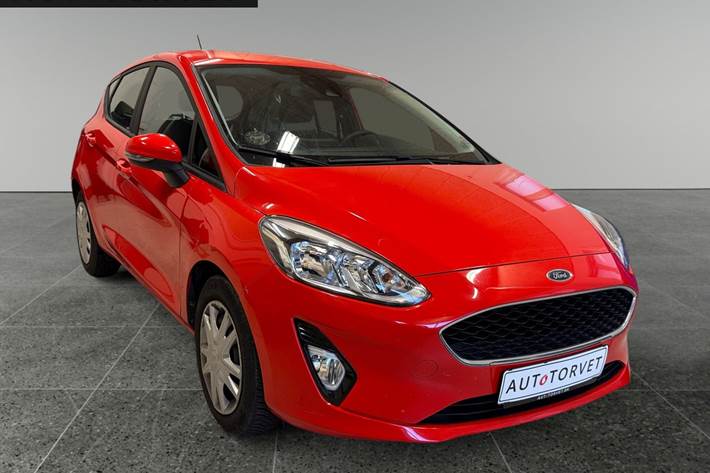 Rød Ford Fiesta fra 2019