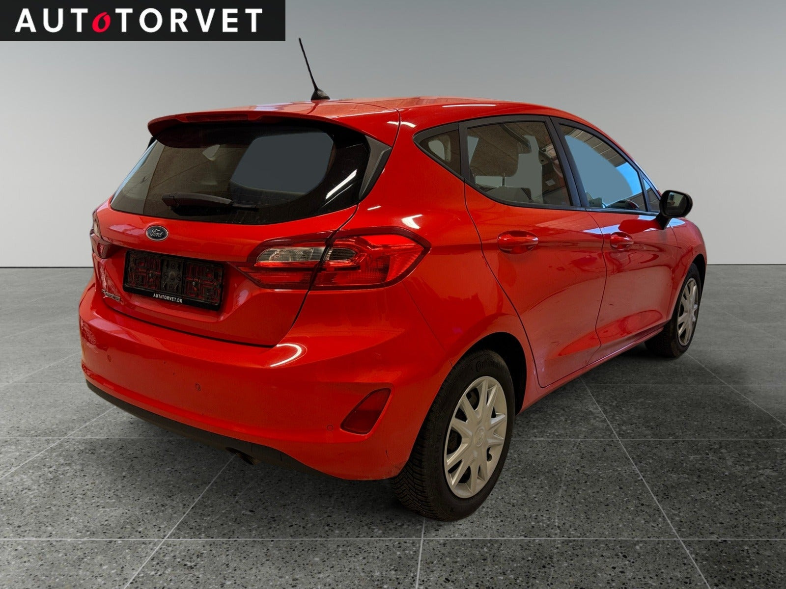 Rød Ford Fiesta fra 2019