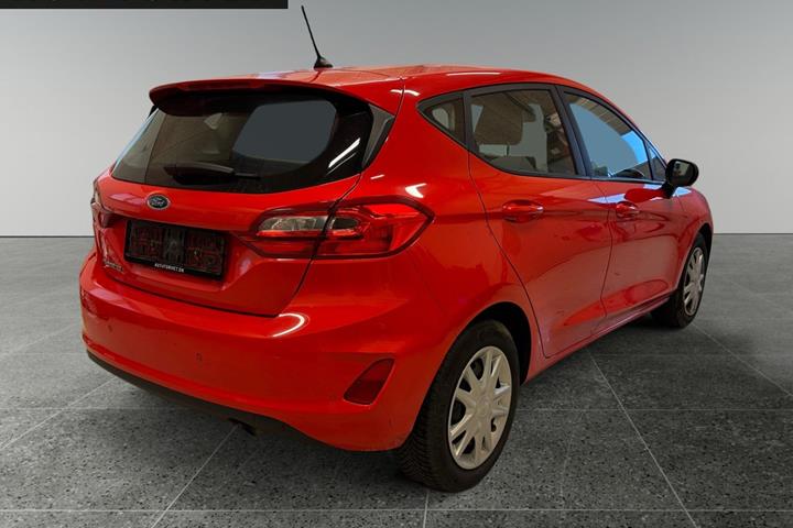Rød Ford Fiesta fra 2019