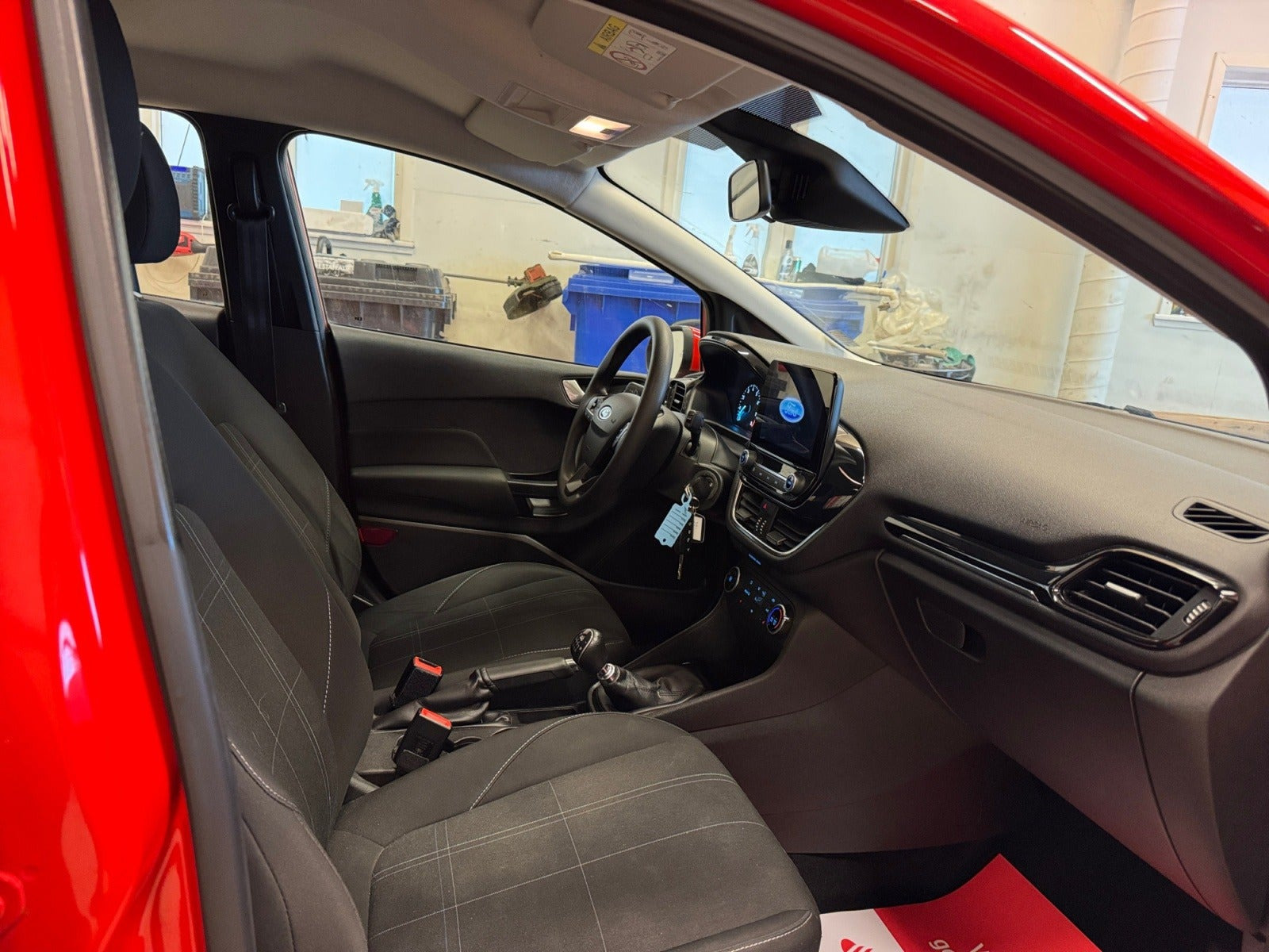 Rød Ford Fiesta fra 2019