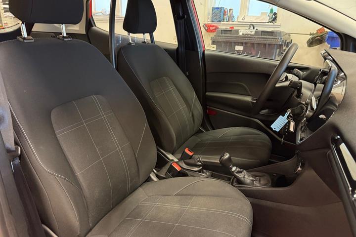 Rød Ford Fiesta fra 2019