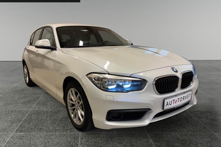 Hvid BMW 118d fra 2018