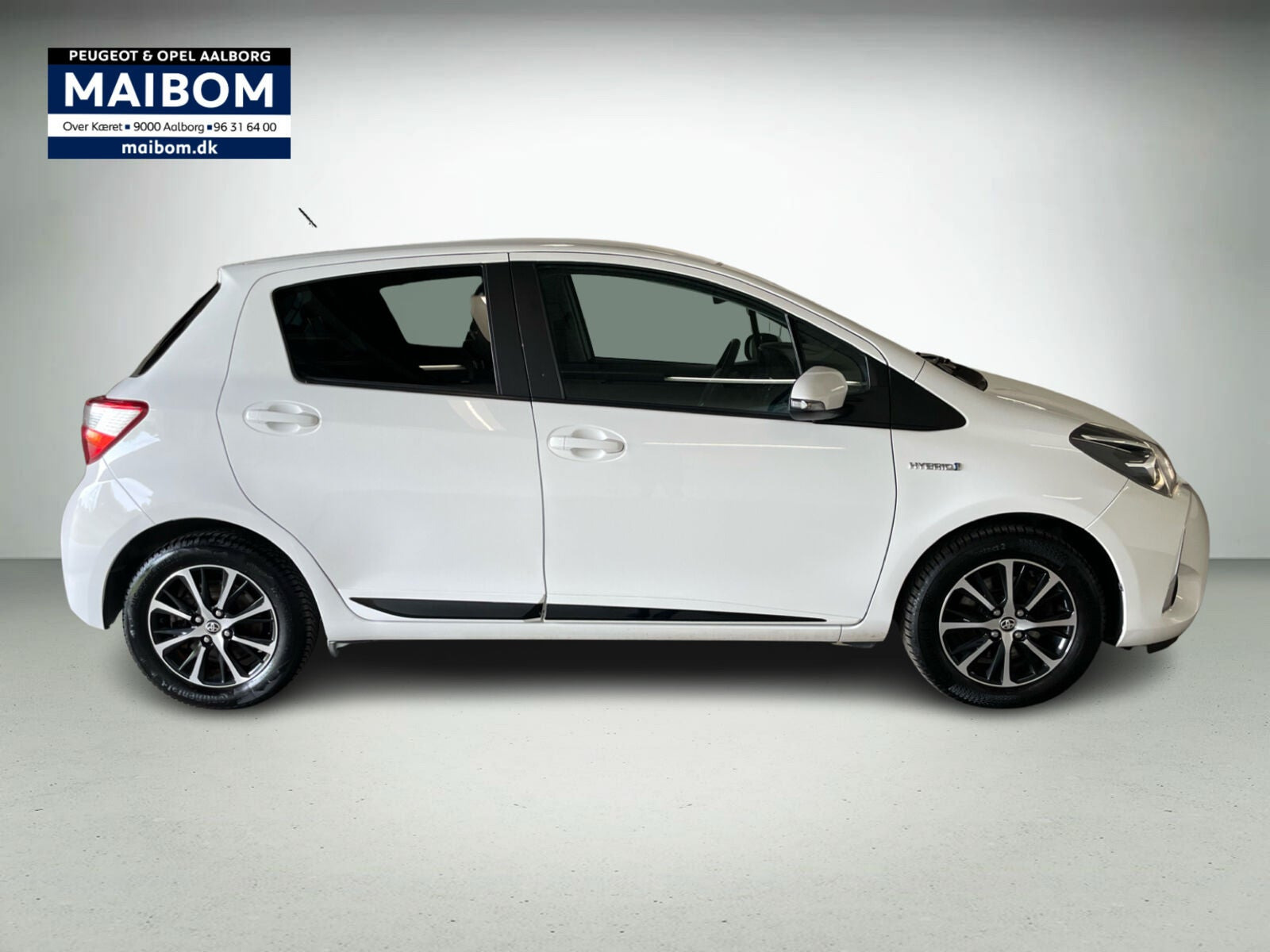 Hvid Toyota Yaris fra 2017