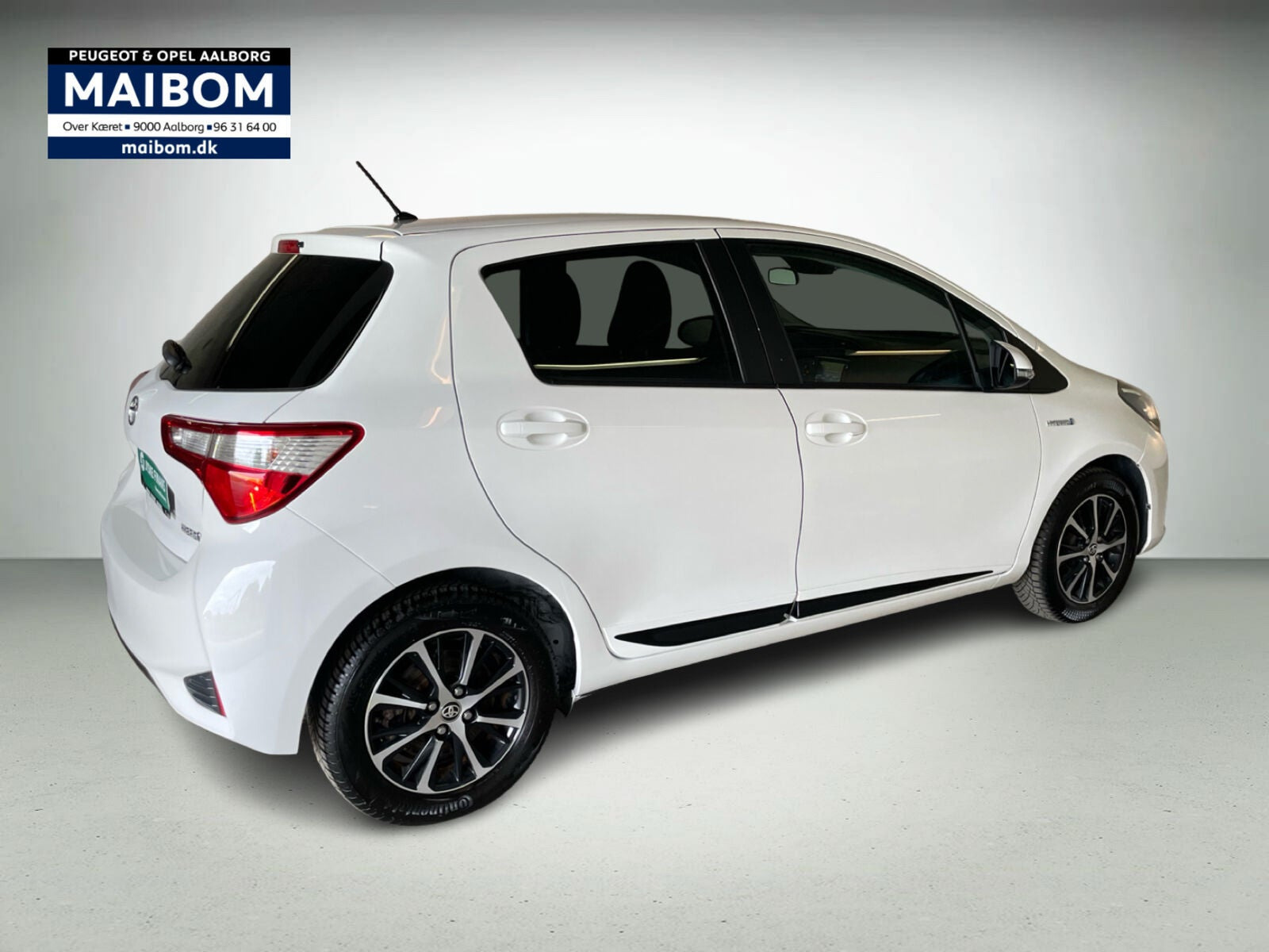 Hvid Toyota Yaris fra 2017
